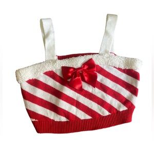 Cute Christmas Crop top. Sz M.